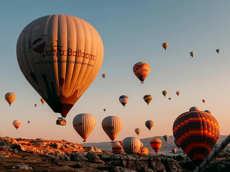 passeio de balão na Capadócia, Turquia